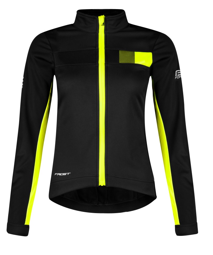 FORCE - bunda F FROST LADY softshell zimné, čierno-fluo