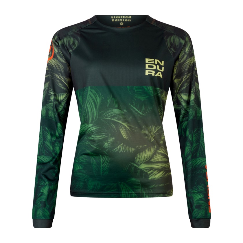 ENDURA - dámsky dres Tropical Tee L/S LTD zelená