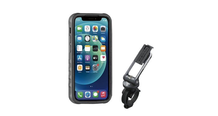 TOPEAK - obal RIDECASE pre iPhone 12 MINI čierna/sivá