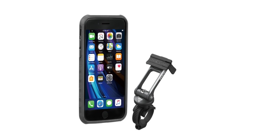 TOPEAK - obal RIDECASE pre iPhone SE (2020), 8, 7 čierna/sivá