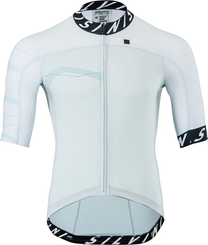 SILVINI - cyklo dres STELVIO light blue-black